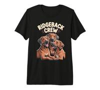 Ridgeback Crew Cute Cartoon for Dog Owners Pet Rhodesian Premium T-Shirt