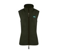 Ridgeline Womens Monarch Gilet Deep Forest - Warm, premium knitted gilet., Moleskin Tech-Knit Supreme fabric.
