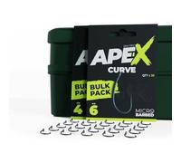 Ridgemonkey Bulk Pack of 25 Ape-X Hooks - Curve (Size 4)