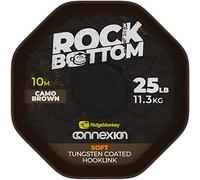 Ridgemonkey Connexion Rock Bottom Tungsten Soft Coated Hooklink 20 M Carpfishing Line 25 Lbs