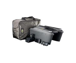 Ridgemonkey Hunter 3000 Echo Edition Bait Boat RM916 - 3kg Carp Fishing RC Boat with Built-In Echo Sounder, 480m Range, USB-C Rechargeable LiPo Batteries, Electromagnetic Hopper & Cruise Control