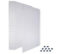 Ridgesun 12 Pack Cat Spike Mat with High-Low Spikes, Interlocking Scat Mat for Cats and Dogs, Clear Cat Deterrent Mat for Indoor Countertop & Furniture, Outdoor Garden Dog Digging Stopper