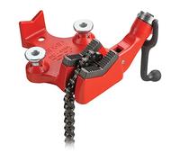 RIDGID 40195 Model BC410 Top Screw Bench Chain Vice, 1/8-inch to 4-inch Bench Vice, Red