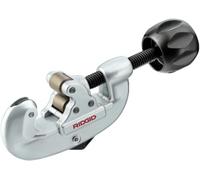 RIDGID 32915 Model 10 Screw Feed Tubing Cutter with Heavy-Duty Wheel 3-25 mm Capacity, Silver/Black, Small