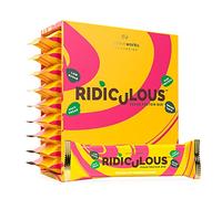 Protein Works - Ridiculous Vegan Protein Bar , Award Winning , 100% Plant Based & Palm Oil Free , High Protein , Chocolate Caramelicious , 9 Bars