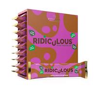 Ridiculous Vegan Protein Bar - Award Winning, Triple Chocolate Brownie, 9 Bars, 100% Plant Based & Palm Oil Free, High Protein - Protein Works