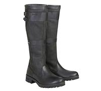 Riding Boots Women Waterproof Comfortable Cowboy Booties Stylish Low Chunky Heel Stretch Buckle Strap Vintage Pull On Knee High Riding Boots Outdoor Hiking
