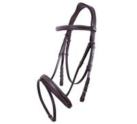 Riding bridles with decorative stitching QHP