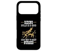 Riding Bulls Good Way Meet Nurses Cowboy Bull Back Riding Case for iPhone 17 Pro Max