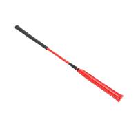 Riding Crop Toughness Anti Slip Grip Equestrian Horse Whip Training Tool Premium Leather (Red)