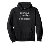 Riding - Dein Hufschlag Ist Mein Herzschlag Horse Reiterin Pullover Hoodie