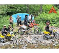Riding Dirt Bikes To Secret Camping Site on the Creek