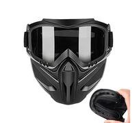 Riding Face Cover Anti Fog | Windproof Shield with Detachable Goggles,2 in 1 Adjustable Face Protection Cover,for Men, Ski, Welding, Outdoor, Cycling, Work, Gardening