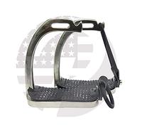 RIDING GEARS 4.75’’, 5’’ Peacock Horse Stirrups Polish Equestrian Safety Iron Fillis Stirrups (4.75 Inch)
