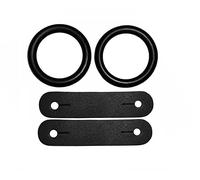 RIDING GEARS Replacement Peacock Safety Stirrups Rubber Rings Spare Leather Clips Tabs 1 Pair