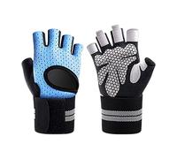 Riding Gloves Comfortable Windproof Half Finger Glove Soft Protection Adjustable Strap Warmers Stretchy Blend Thermal Touch Screen Glove Short Anti Vibration Mittens for Outdoor Sports