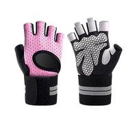 Riding Gloves Comfortable Windproof Half Finger Glove Soft Protection Adjustable Strap Warmers Stretchy Blend Thermal Touch Screen Glove Short Anti Vibration Mittens for Outdoor Sports