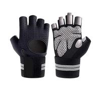 Riding Gloves Comfortable Windproof Half Finger Glove Soft Protection Adjustable Strap Warmers Stretchy Blend Thermal Touch Screen Glove Short Anti Vibration Mittens for Outdoor Sports