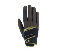 Roeckl Sports equestrian gloves MILLERO, summer riding glove, dark mocha/black 6.5