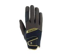 Roeckl Sports equestrian gloves MILLERO, summer riding glove, dark mocha/black 8.5