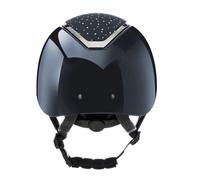 Charles Owen Kylo Crystal Riding Helmet - Navy Gloss/Silver Helmet Size - 52-55cm