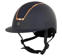 Riding helmet with polo visor BR Equitation Omega Painted Glitter