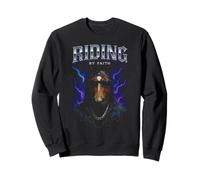 Riding Horse By Faith Funny Overloaded Meme Christian Sweatshirt