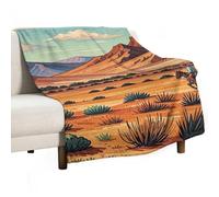 Riding Horses in Wild West Blanket, Soft Flannel Fleece Blankets Quick-Dry, Lightweight Throw Blanket for Couch, Bed, Office & Travel, Ideal Gift for Family & Friends, 40"x60"