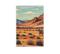 Riding Horses in Wild West Wall Art, 12x18inch(30x45cm) Vertical Canvas Wall Art Prints, Modern Home Hanging Decor for Living Room, Bedroom, Office, Framed/Unframed, Unframe-style