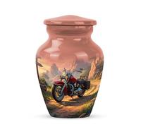 Riding in Heaven Bike Urn, Decorative Cremation Keepsake for Ashes, Aluminum Urns Memorial Ashes Keepsake - Motorcycle Urn for Memorial Tribute - 3inch, Small/Mini Size - Single 1Pcs