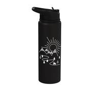 Riding in the Mountains Stainless Steel Insulated Water Bottle