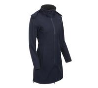 LeMieux Maisie Lightweight Riding Jacket in Navy - Waterproof - 2 Way Zip - Taped Seams - Coat with Side Vents & Removable Hood - UK 14