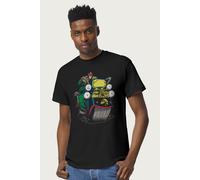 Riding Lawmaster Bike 2000 AD Comics Judge Dredd T-Shirt Judge Dredd Black M