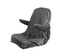 Riding Lawn Mower Seat Cover Tractor Seat Cover With 2 Storage Pockets Medium Black (L)