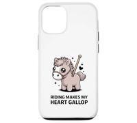 Riding Makes My Heart Gallop Cute Kawaii Pony Case for iPhone 12/12 Pro