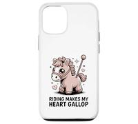 Riding Makes My Heart Gallop Cute Kawaii Pony Case for iPhone 12/12 Pro