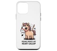 Riding Makes My Heart Gallop Cute Kawaii Pony Case for iPhone 12 mini