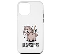 Riding Makes My Heart Gallop Cute Kawaii Pony Case for iPhone 12 mini