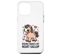 Riding Makes My Heart Gallop Cute Kawaii Pony Case for iPhone 12 Pro Max