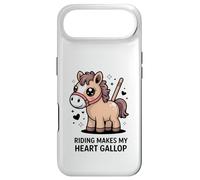 Riding Makes My Heart Gallop Cute Kawaii Pony Case for iPhone Air