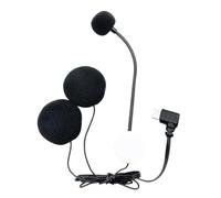 Riding Microphone - High Clarity Sound Capture, Type-C Helmet, Waterproof Noise Reduction Headphones, Half Face Compatible | Podcasting Sports Video Studio Recording Communication Equipment