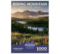 Riding Mountain National Park Canada 1000 Piece Jigsaw Puzzle, Landmark Urban View, 1000 Pieces for Adults, Family Night Game for Puzzle Lovers, Mindful Activity, 52x38cm/1000pcs