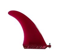 Riding not Hiding 8 inch Dolphin Shaped Fin For Paddleboard, Surf board, Windsurf - Red Flexible Plastic For Extra Durability