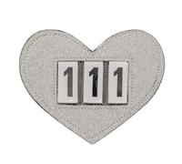 Riding number holder QHP Heart