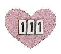 Riding number holder QHP Heart