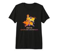Riding on Gullinborsti - Viking god Freyr Premium T-Shirt