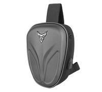 Riding Sling Bag Hard Shell Flexible Strap Sling Backpack | Waterproof for Motorcycle Accessories Casual Outdoor Hiking Traveling (Matte Gray)