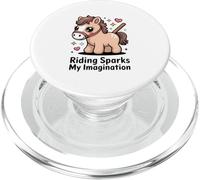 Riding Sparks My Imagination Cute Hobby Horse PopSockets PopGrip for MagSafe