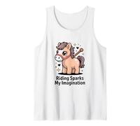 Riding Sparks My Imagination Cute Hobby Horse Tank Top