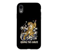 Riding the Chaos Funny Back to School Tiger Humor Case for iPhone XR